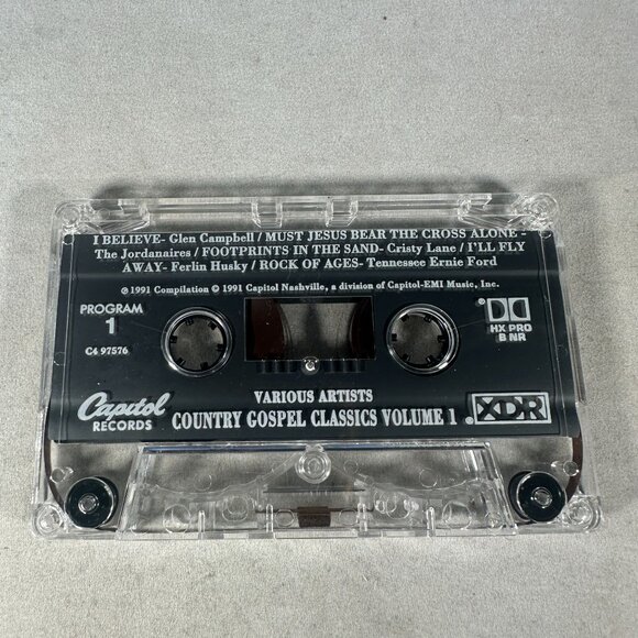 Country Gospel Classics Vol. 1 Cassette 1991 Capitol Various Artists - Picture 3 of 4
